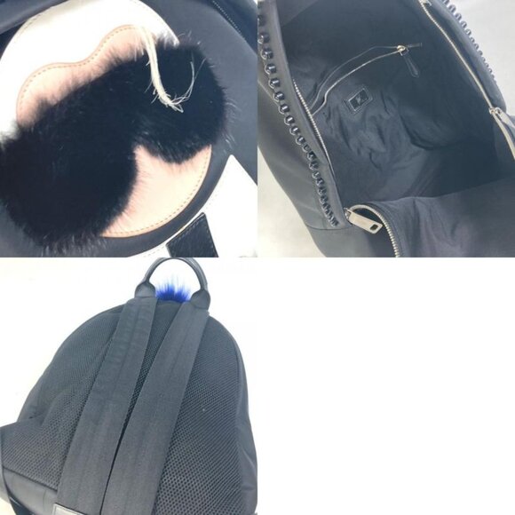 Fendi Backpack Karl Lagerfeld 7 Vz016 Nylon Black